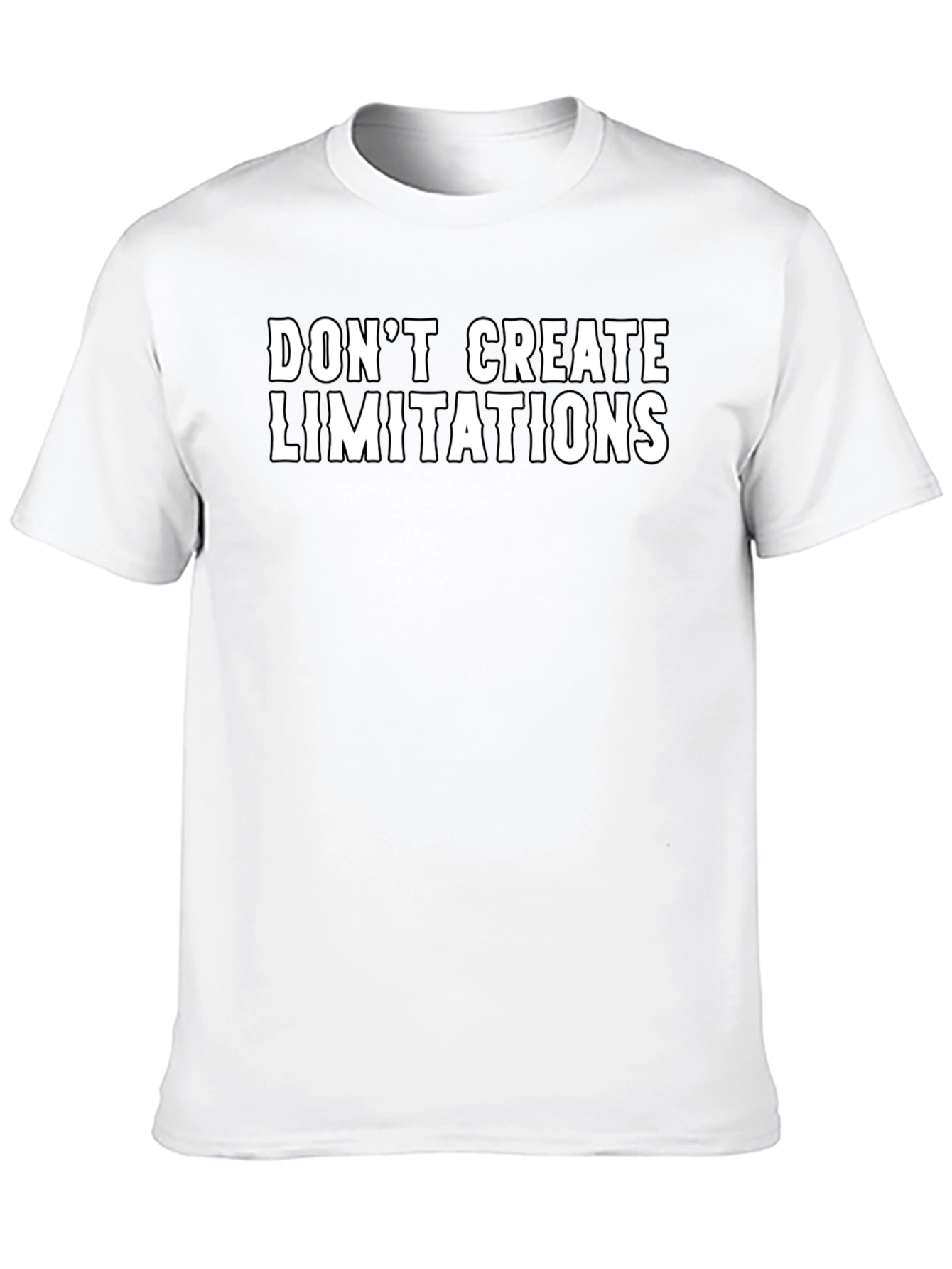 Black Don't Create Limitations Graphic Tee view 10