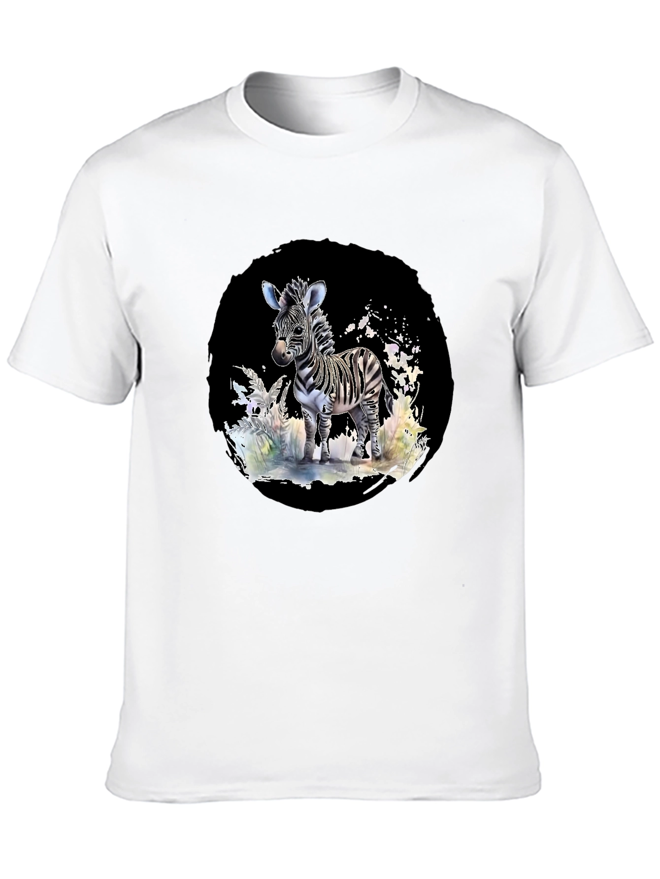 Black Zebra Graphic Tee - Stylish Black T-Shirt view 10