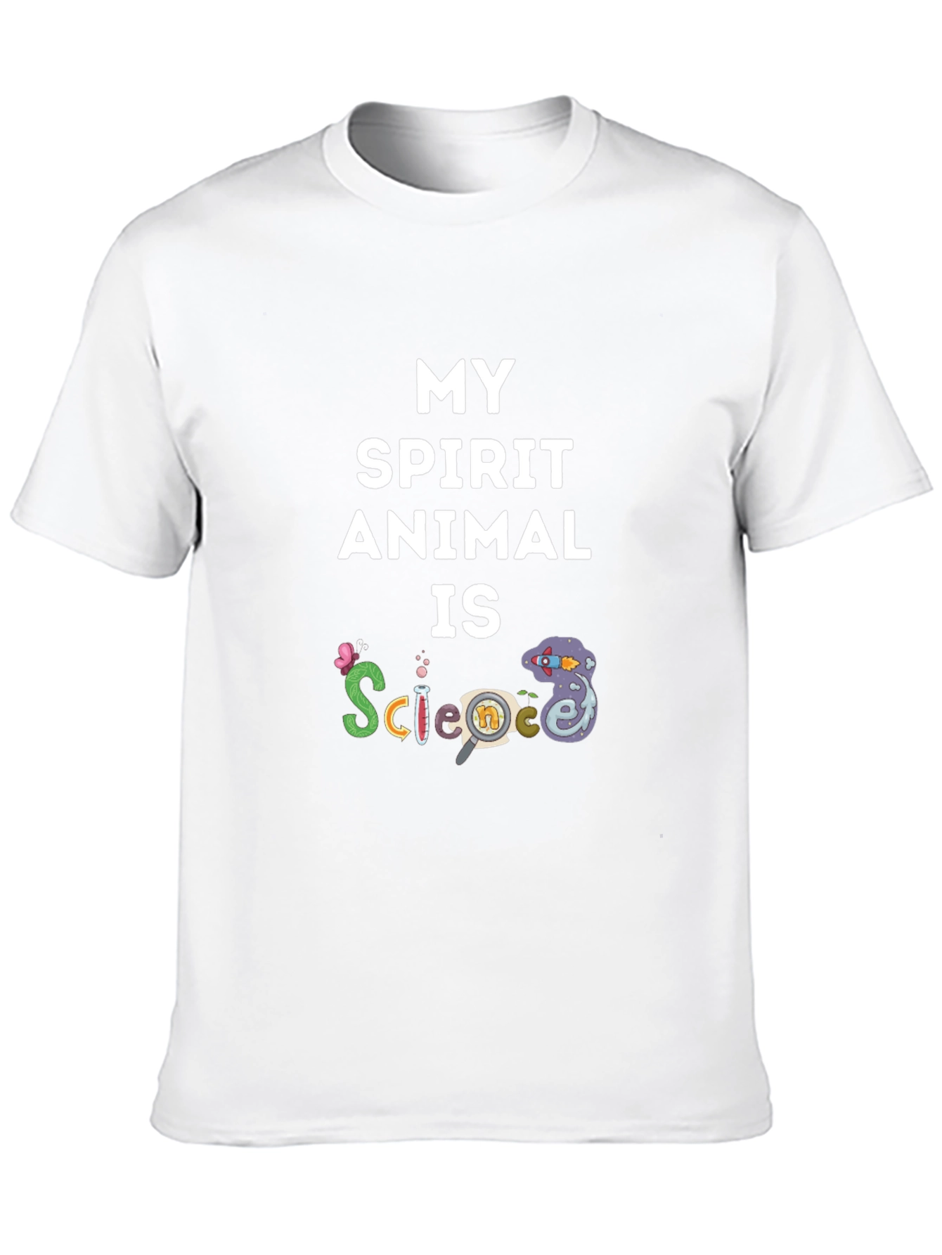 Black Science Spirit Animal Tee - Funny Educational T-Shirt view 10