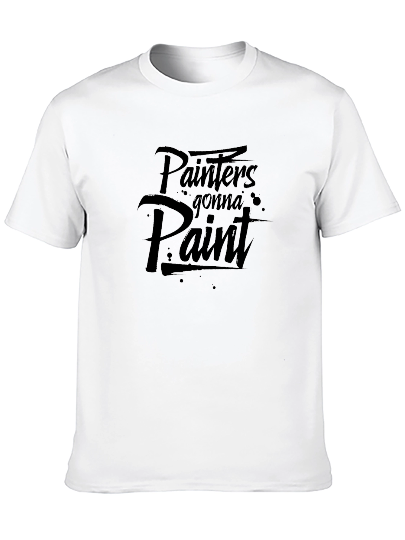 Black Painter's Gonna Paint T-Shirt - Artistic Apparel view 10