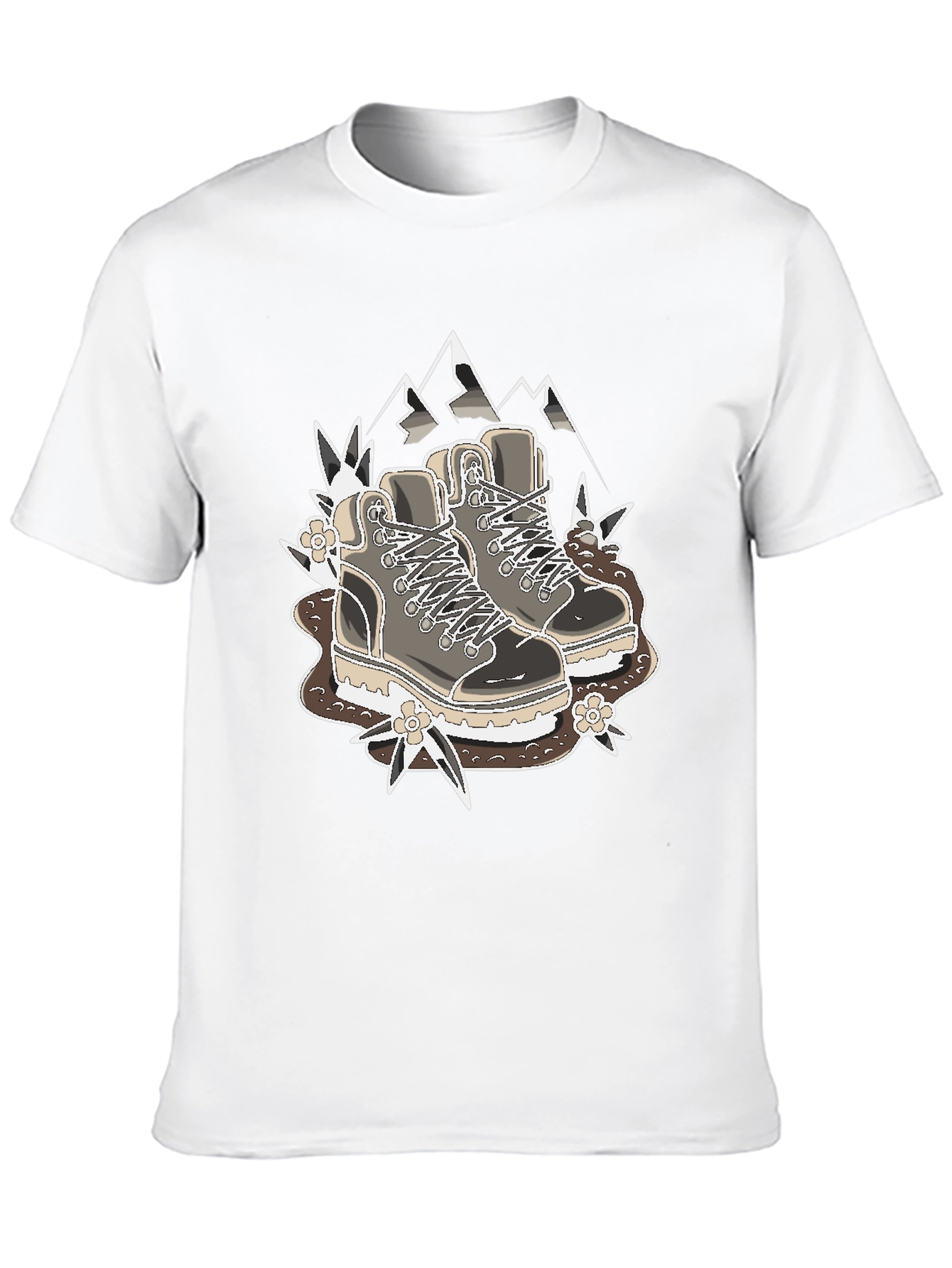 Black Hiking Boots Graphic T-Shirt - Outdoor Adventure Tee view 10