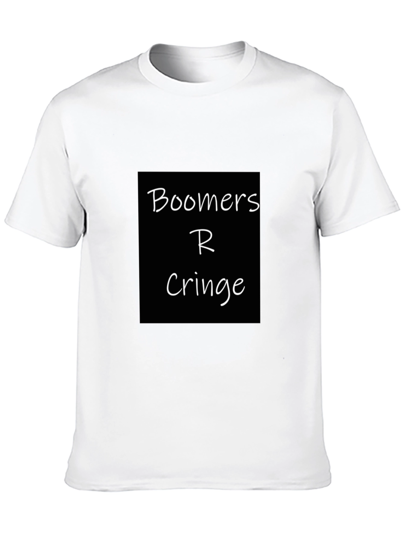 Black Boomers R Cringe Black T-Shirt view 10