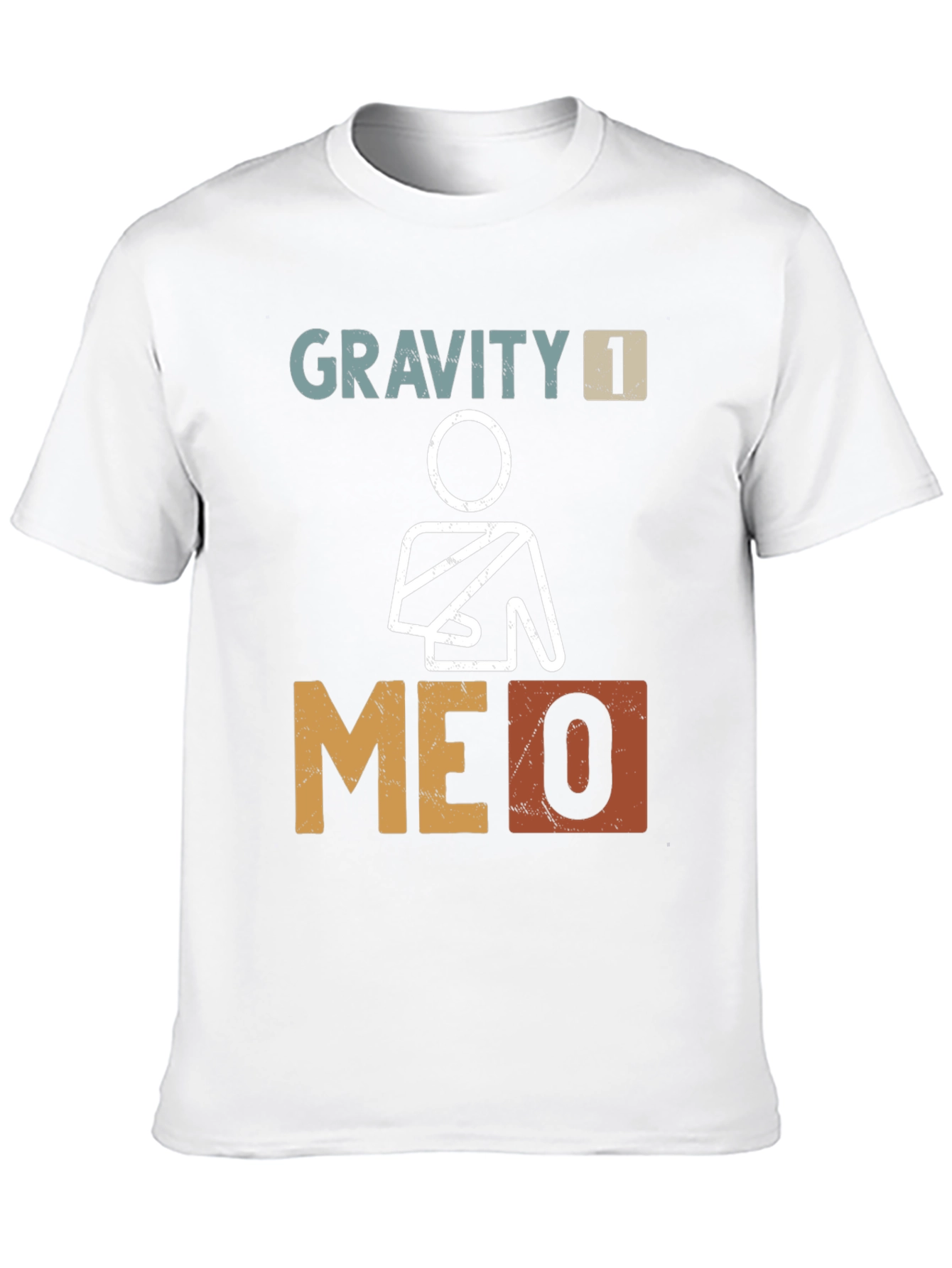 Black Gravity 1 Me 0 Broken Arm Graphic Tee view 10