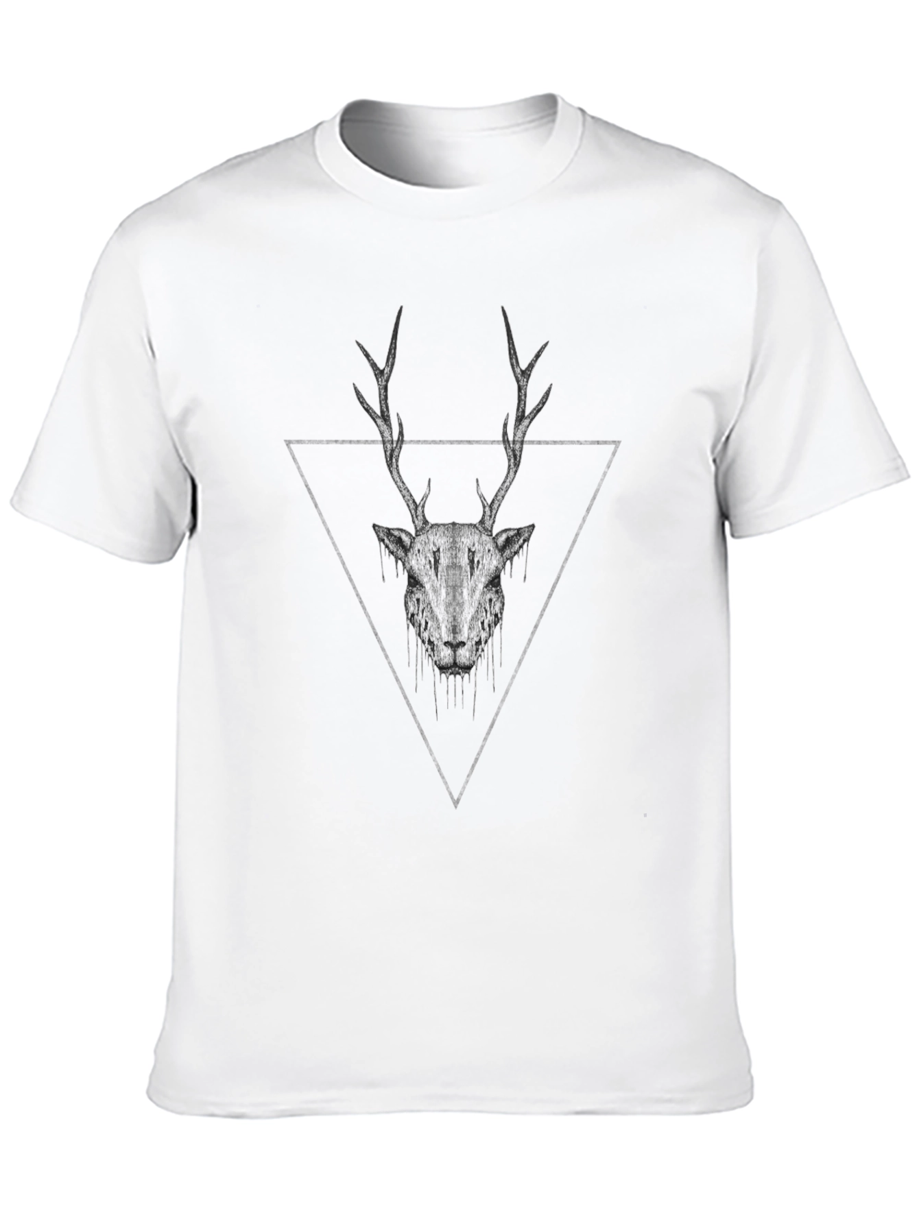 Black Black Deer Graphic Tee - Modern Style view 10