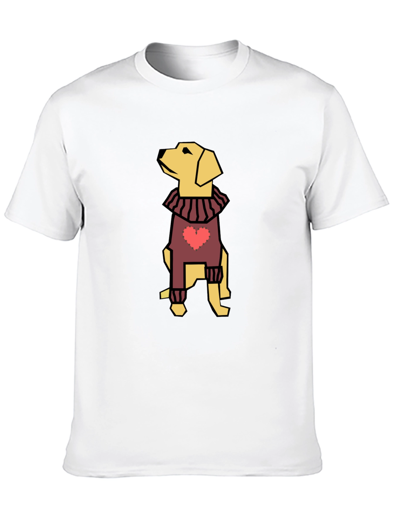 Black Dog with Heart Sweater Black Tee view 10