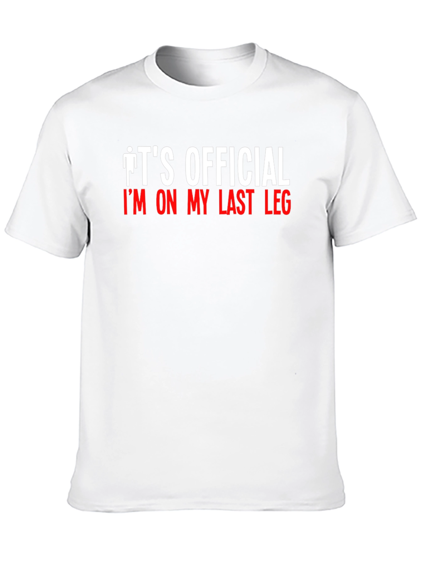 Black Men's "Last Leg" Graphic T-Shirt view 10