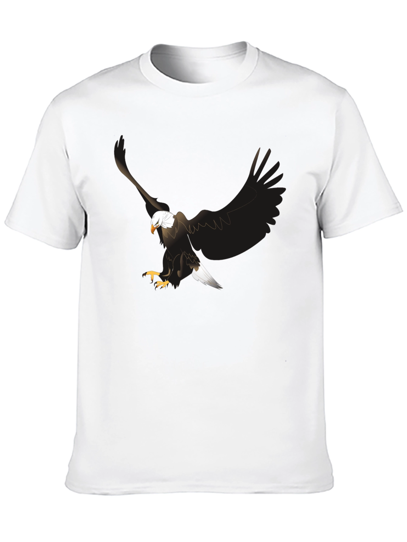 Black Eagle Graphic Print Black T-Shirt view 10