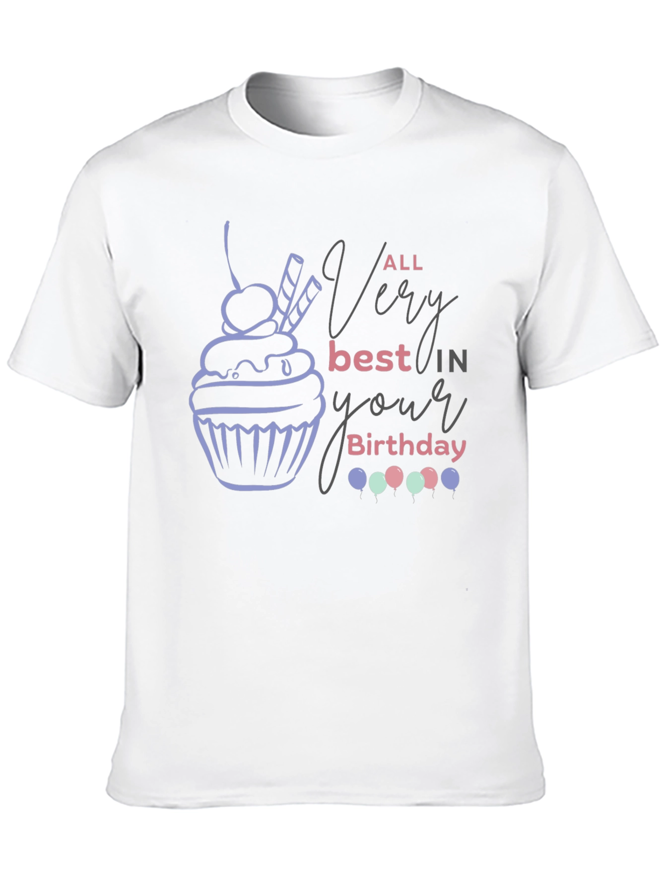 Birthday Cupcake Graphic Tee - 10