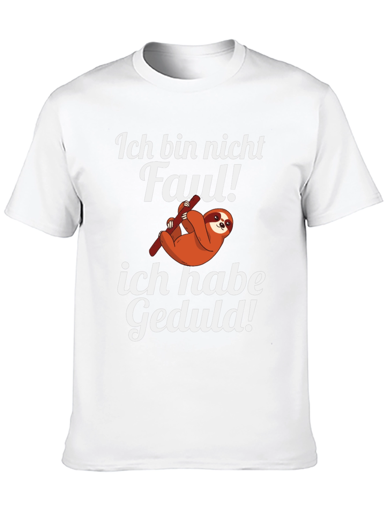 Black Ich Bin Nicht Faul T-Shirt Sloth Graphic Tee view 10