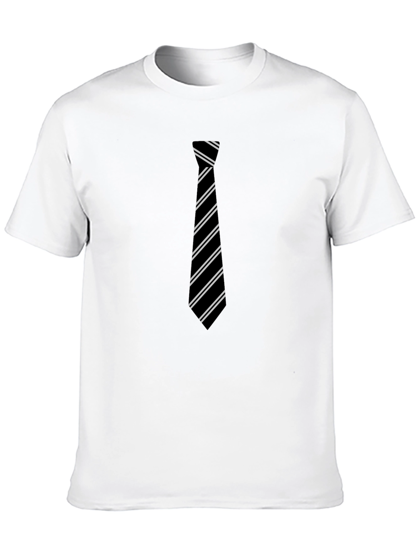 Black Tie Graphic Black T-Shirt view 10