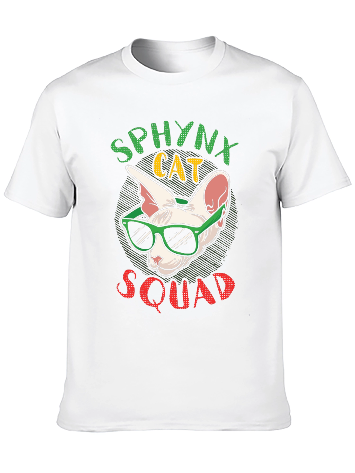 Black Sphynx Cat Squad T-Shirt view 10