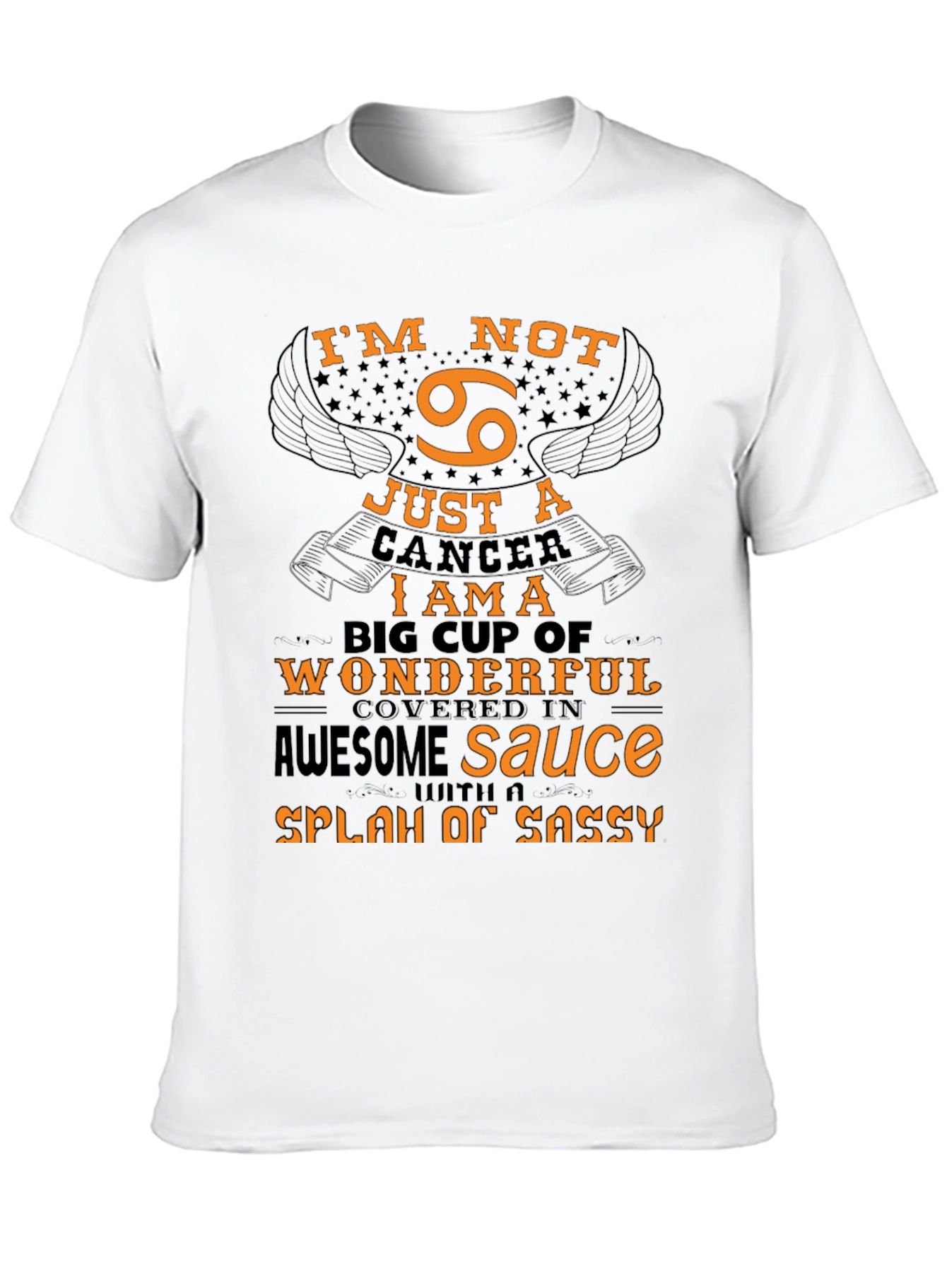 Black Cancer Zodiac T-Shirt: I'm Not Just a Cancer! view 10