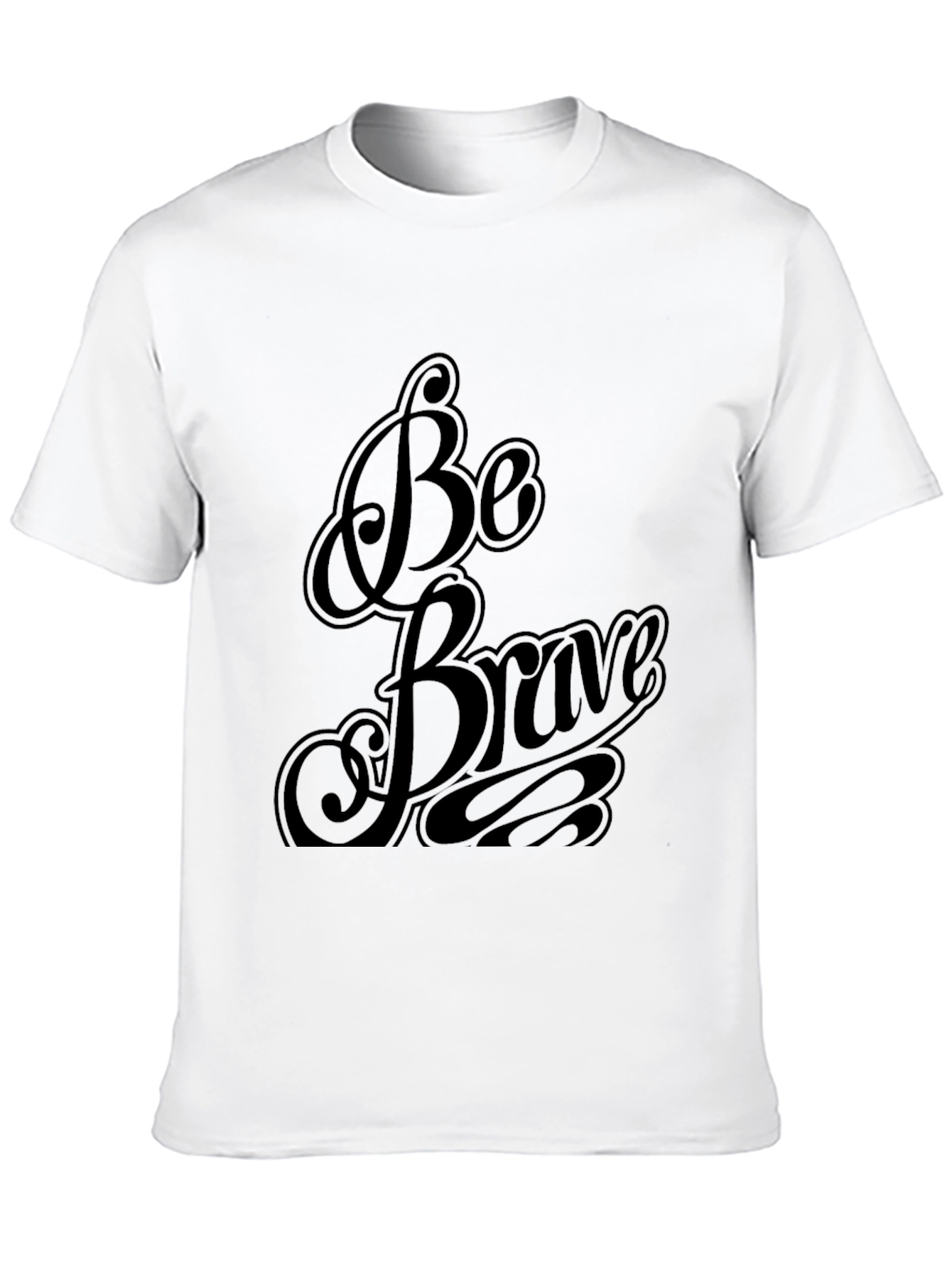 Black Be Brave Black Graphic Tee view 10