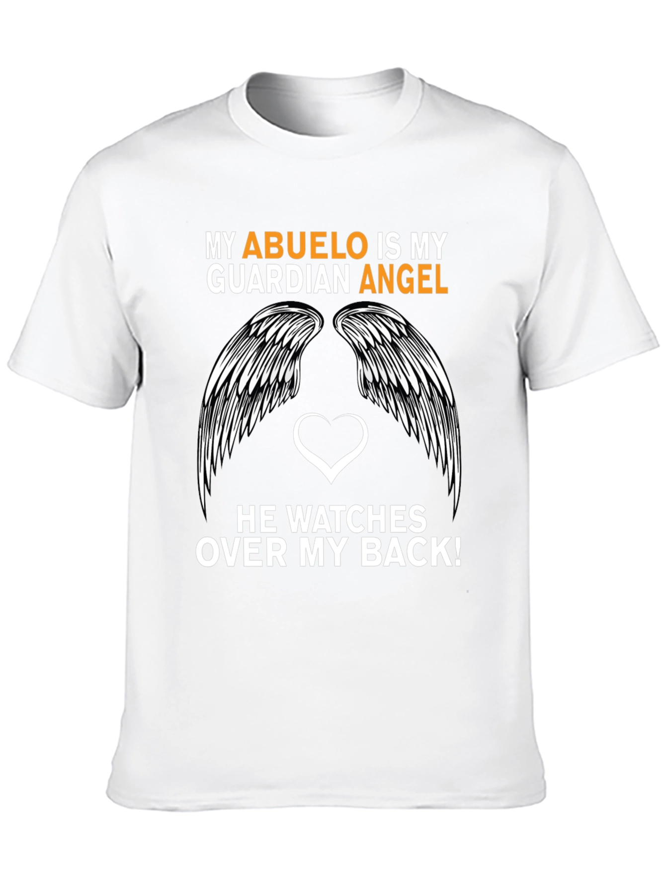 Black My Abuelo is My Guardian Angel T-Shirt view 10