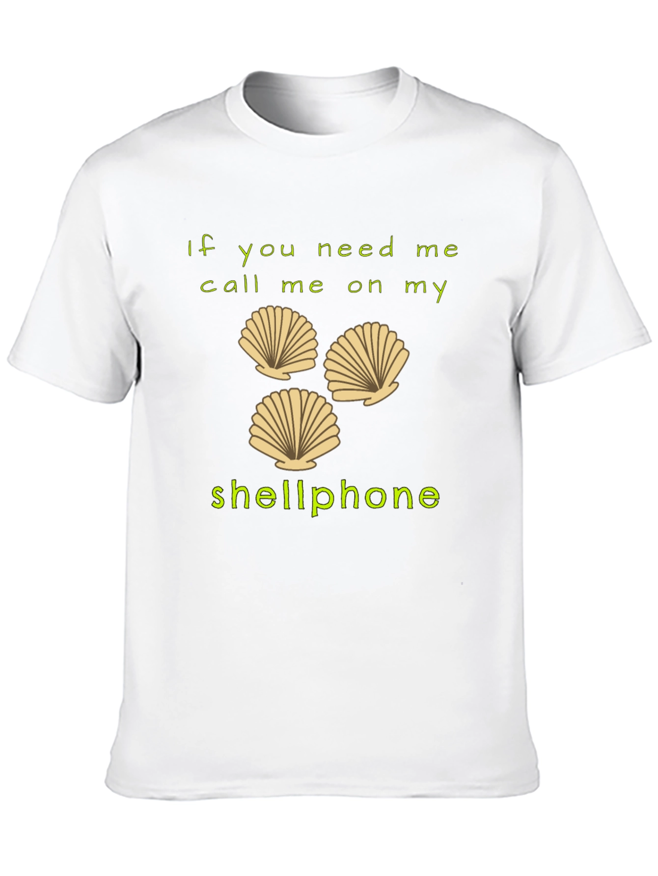 Black Shellphone T-Shirt - Funny Beach Humor Tee view 10