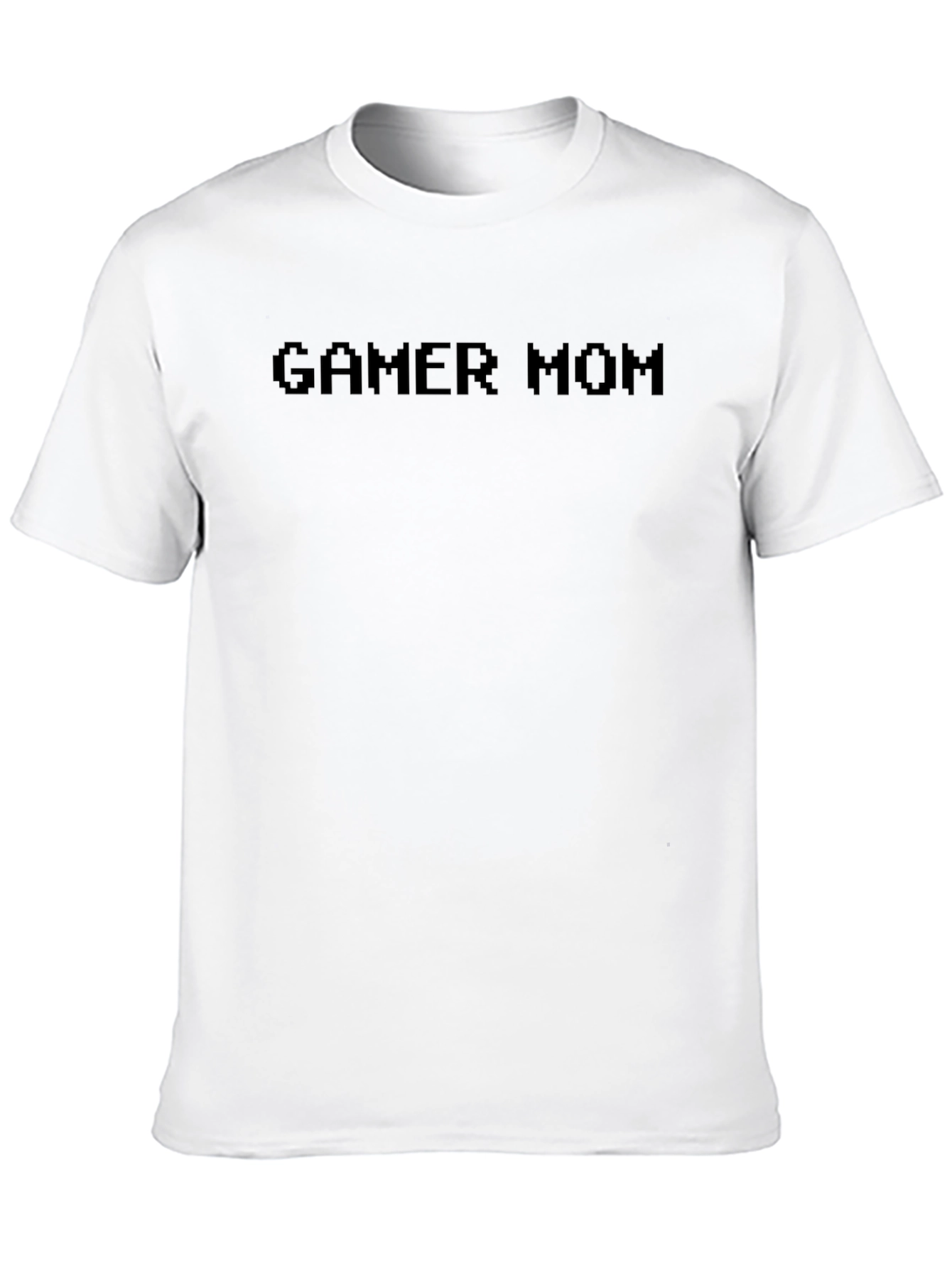Black Gamer Mom Graphic Tee - Black Cotton Casual T-Shirt view 10