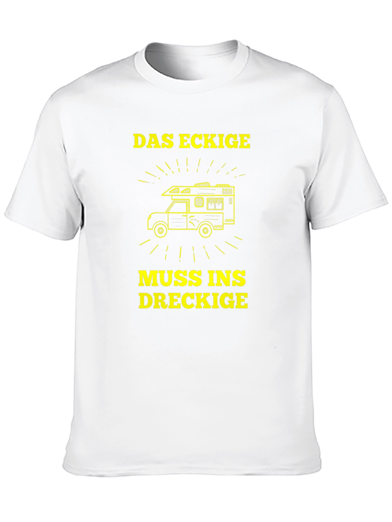 Black Das Eckige Muss Ins Dreckige Camper T-Shirt view 10