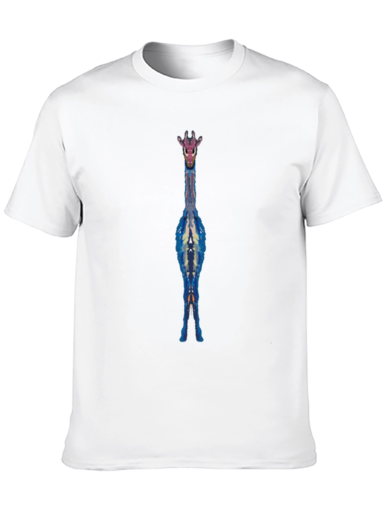 Black Giraffe Graphic Tee - Black Cotton Blend Casual Shirt view 10