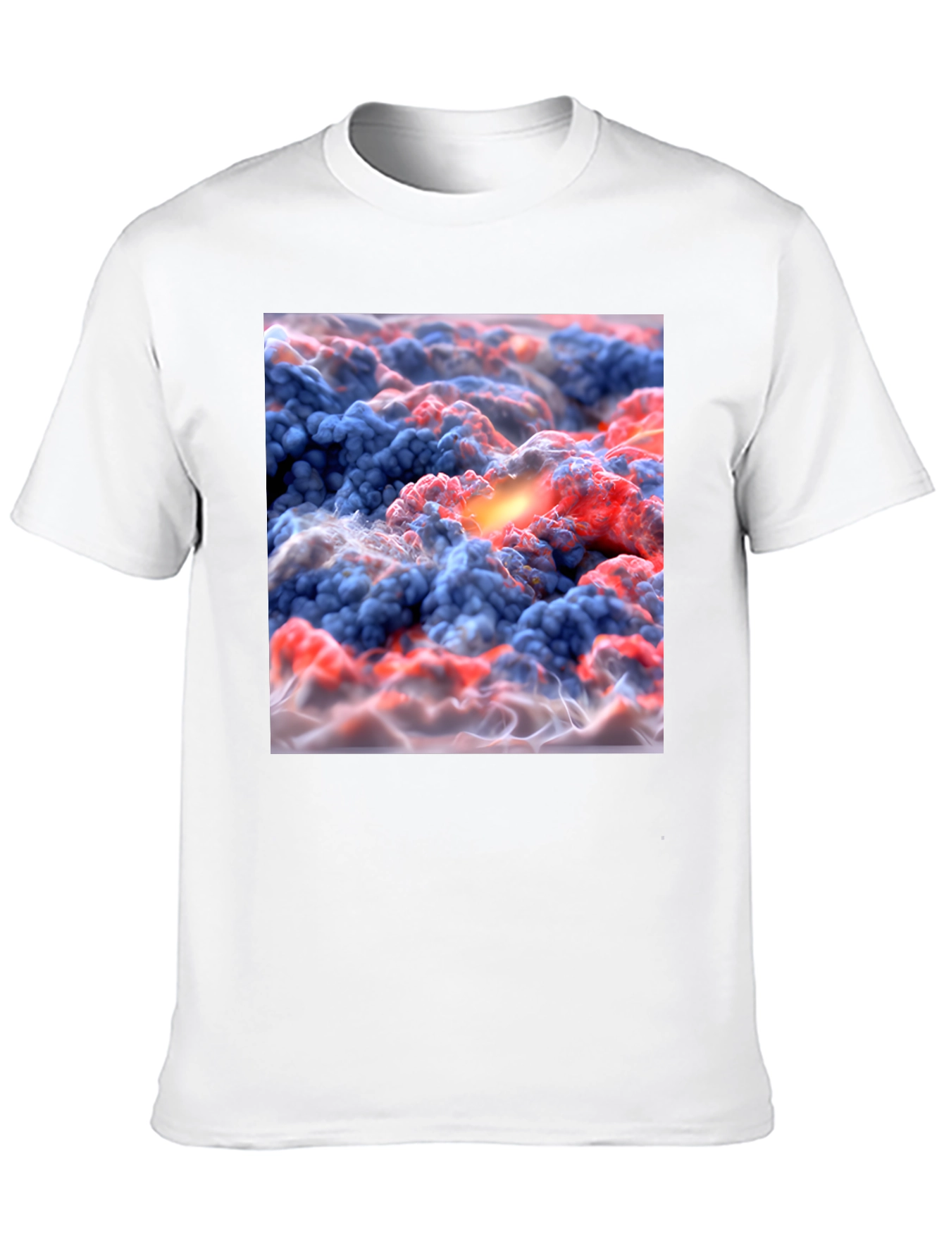 Black Abstract Cloudscape T-Shirt - Unique Graphic Tee view 10