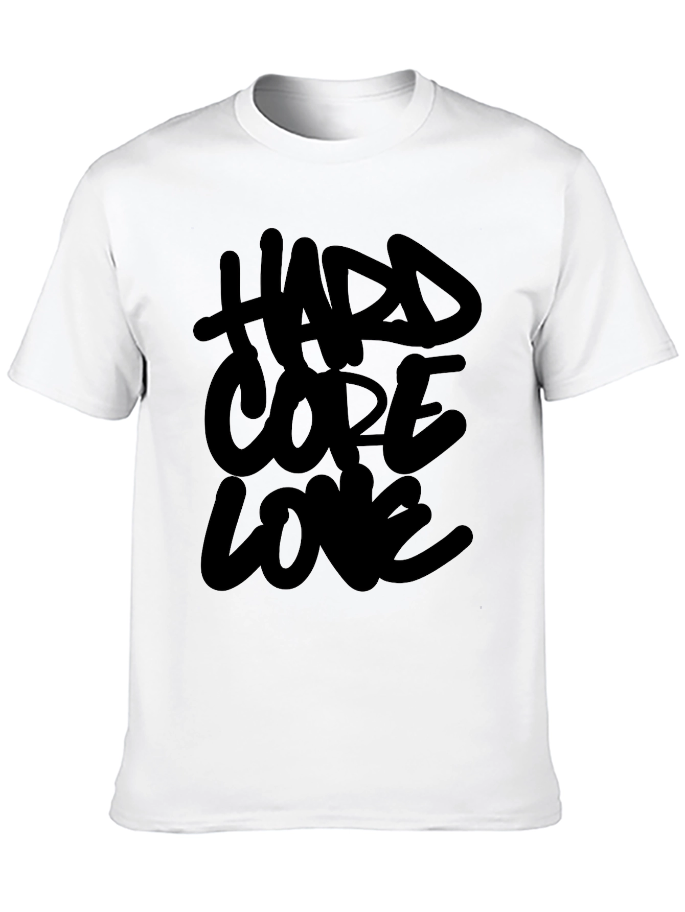 Black Hardcore Love Black T-Shirt view 10