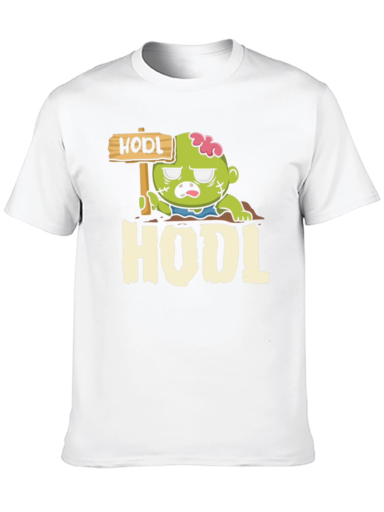 Black Zombie HODL T-Shirt - Crypto Investor Apparel view 10
