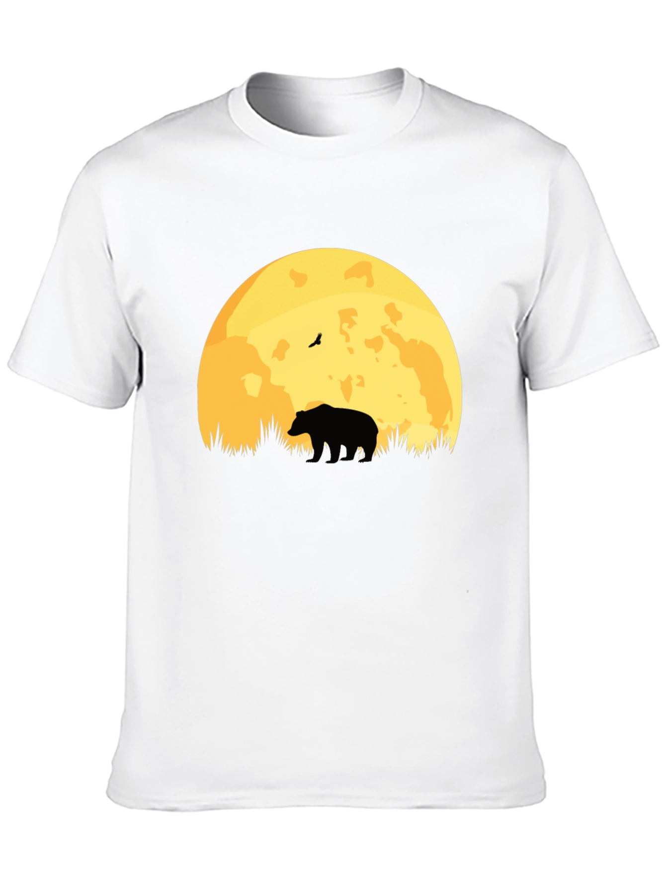 Black Bear Moon Silhouette T-Shirt - Nature Lover's Tee view 10