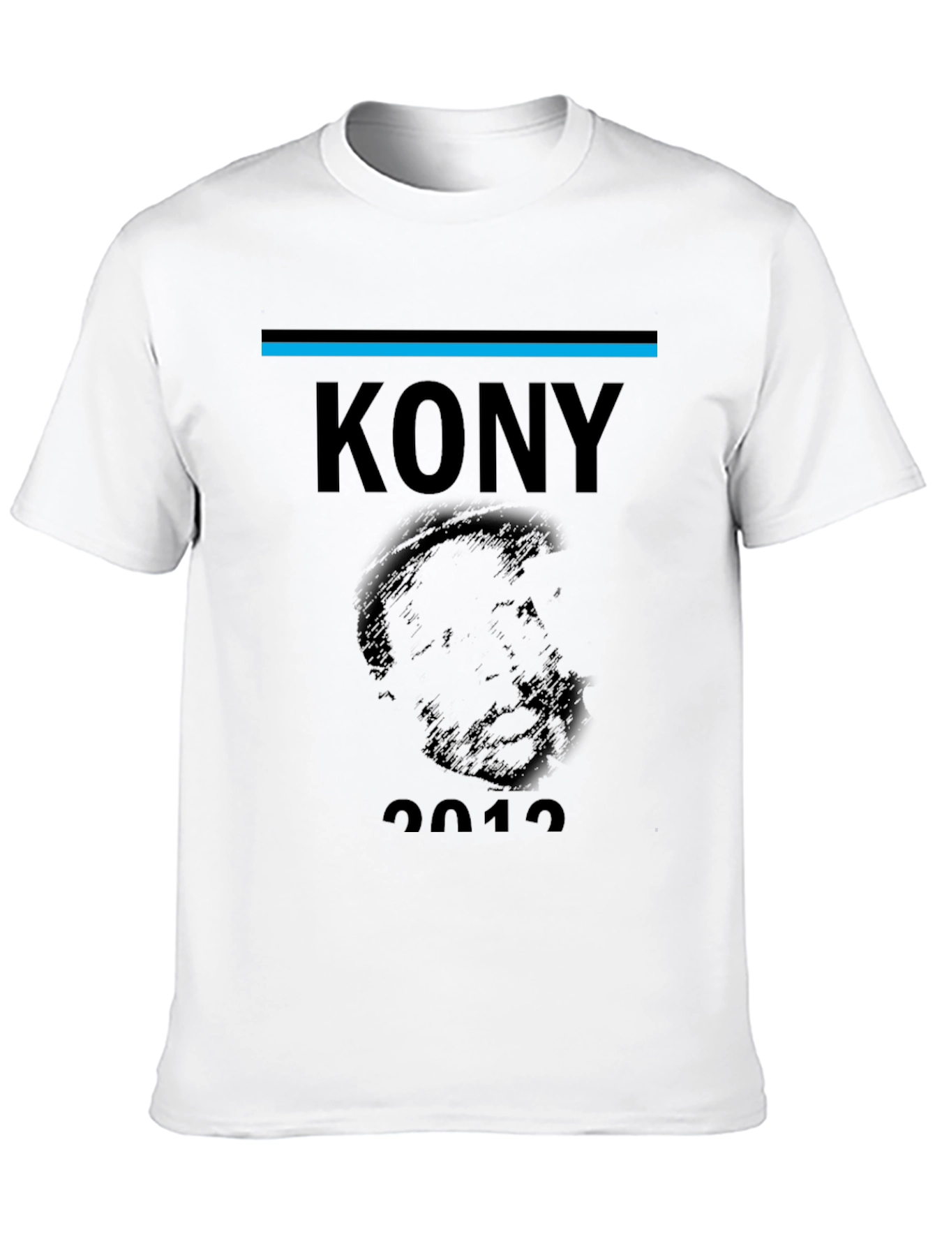 Black Kony 2012 Graphic Print Black T-Shirt view 10