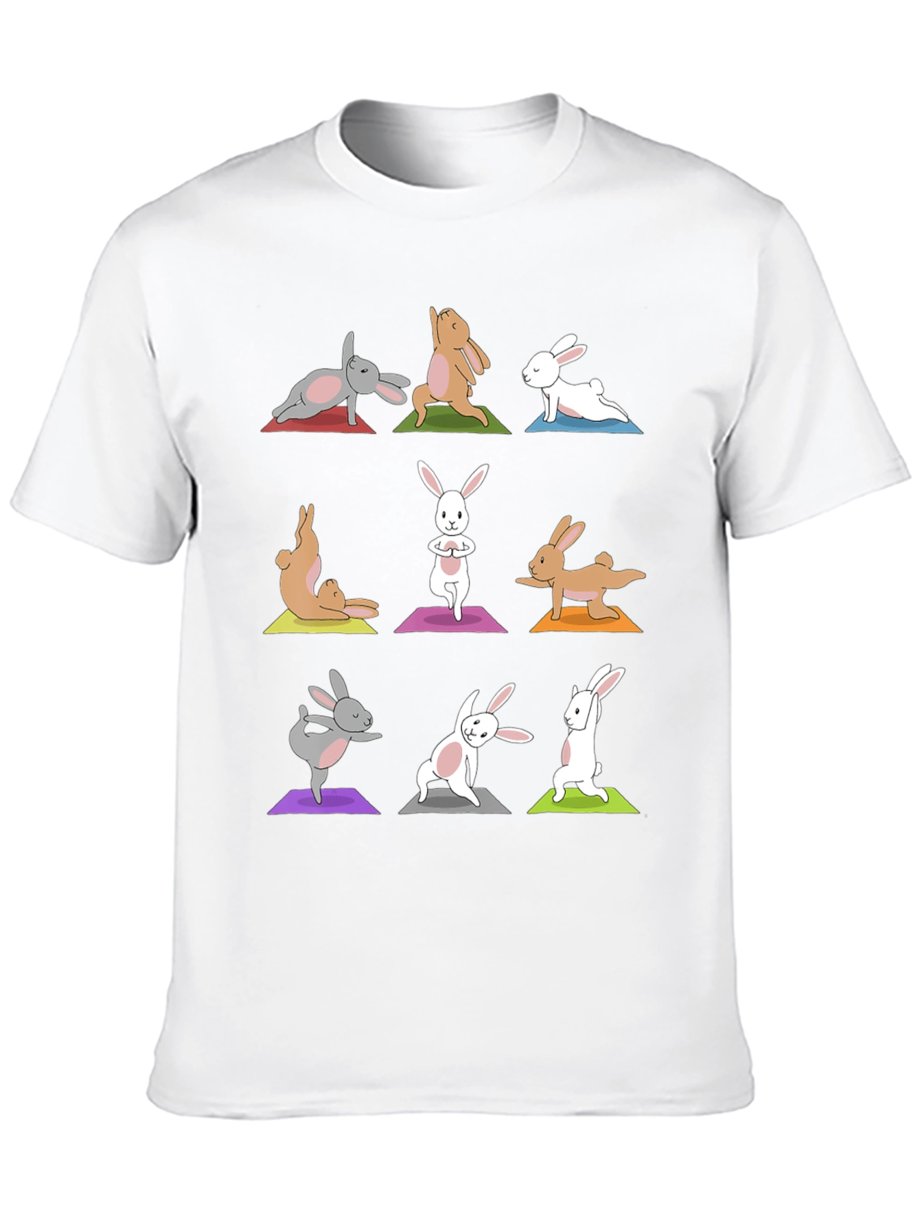 Black Yoga Bunny T-Shirt - Relax in Style view 10