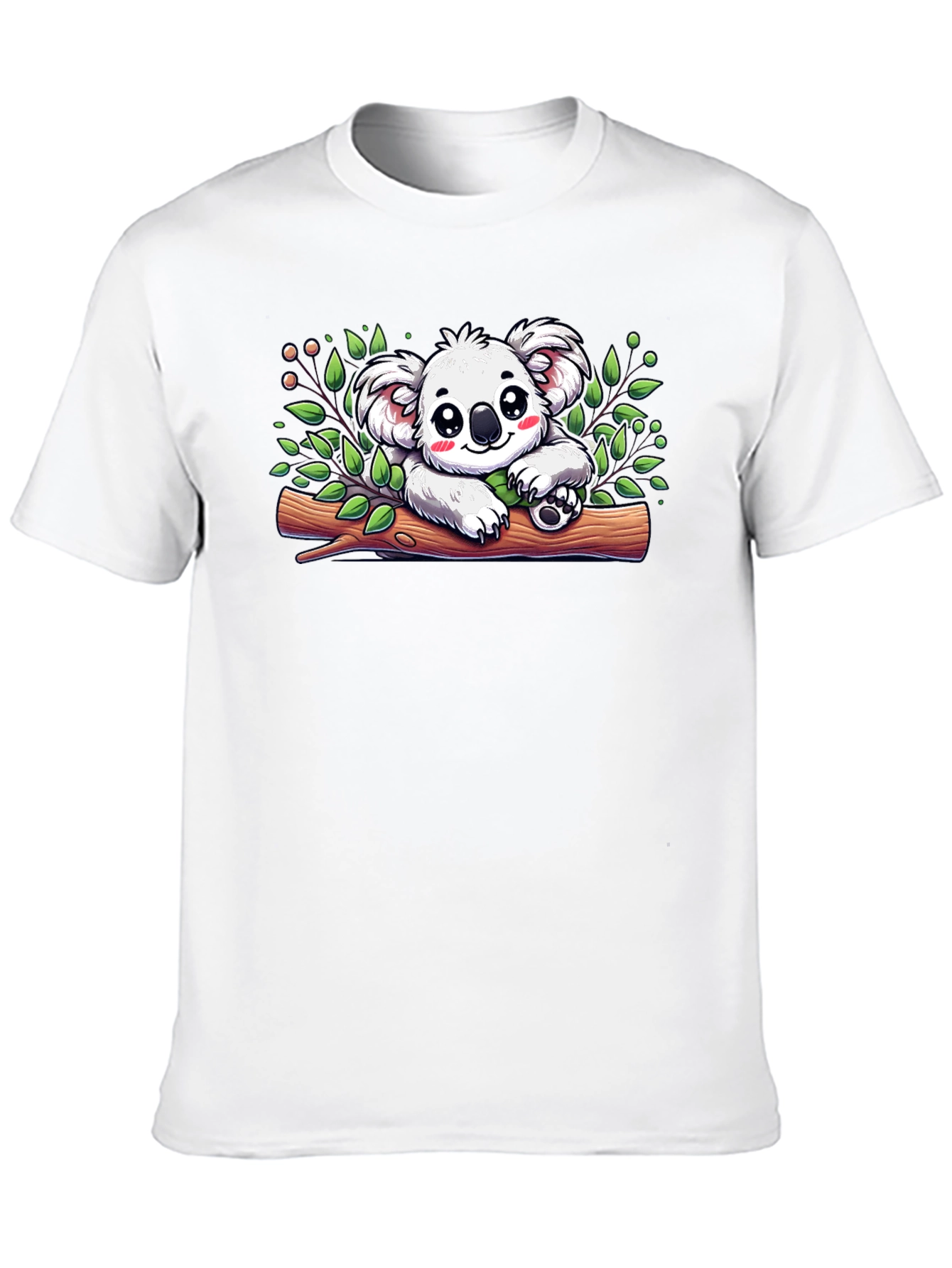 Black Koala Bear Graphic Black T-Shirt view 10