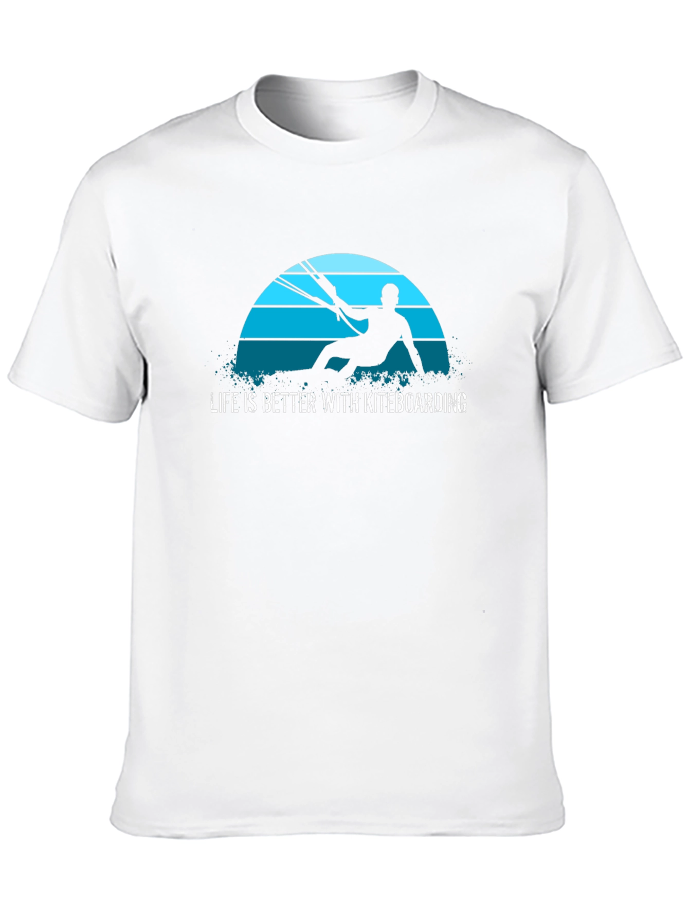 Black Life is Better with Kiteboarding T-Shirt view 10