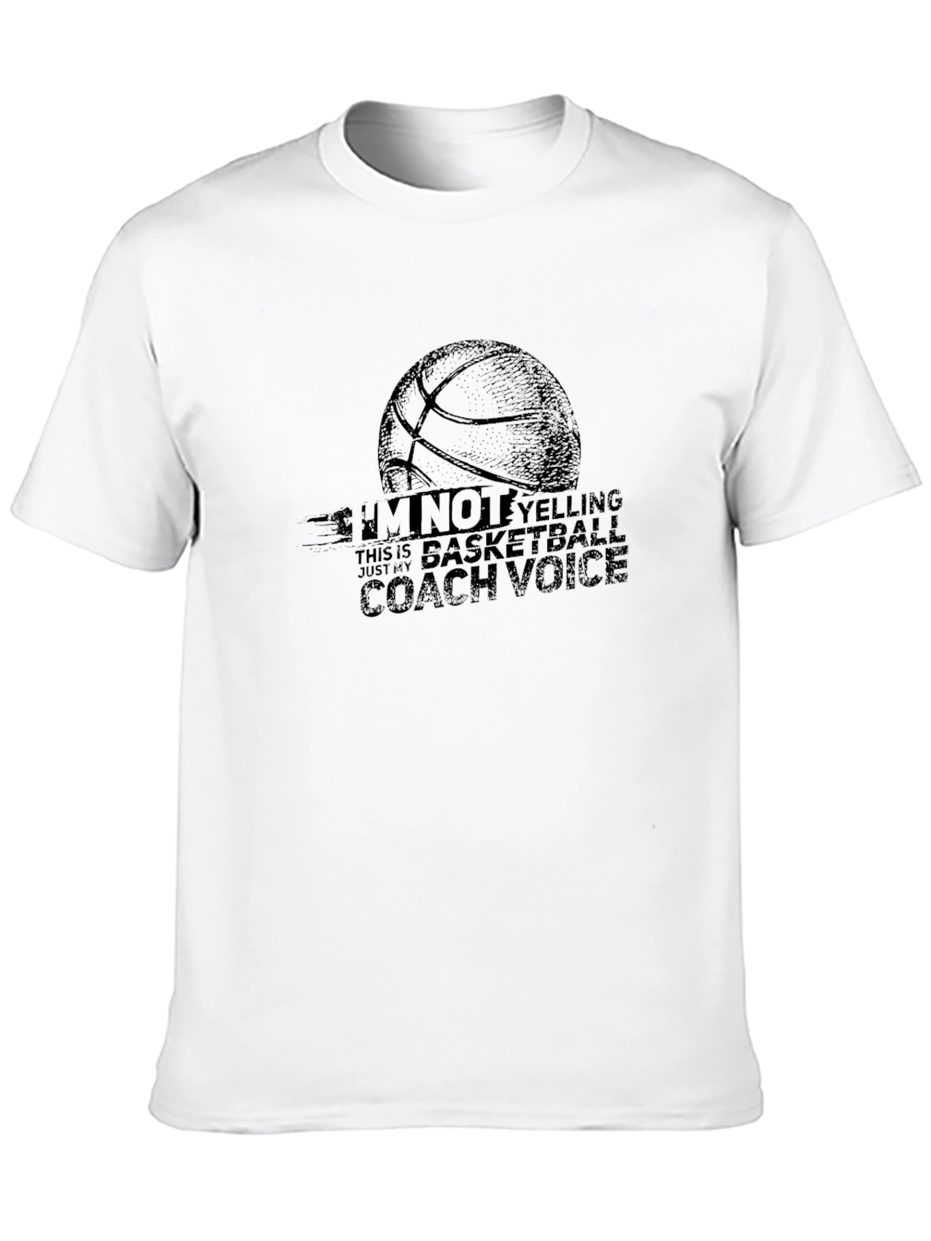 Black Basketball Coach Voice T-Shirt view 10
