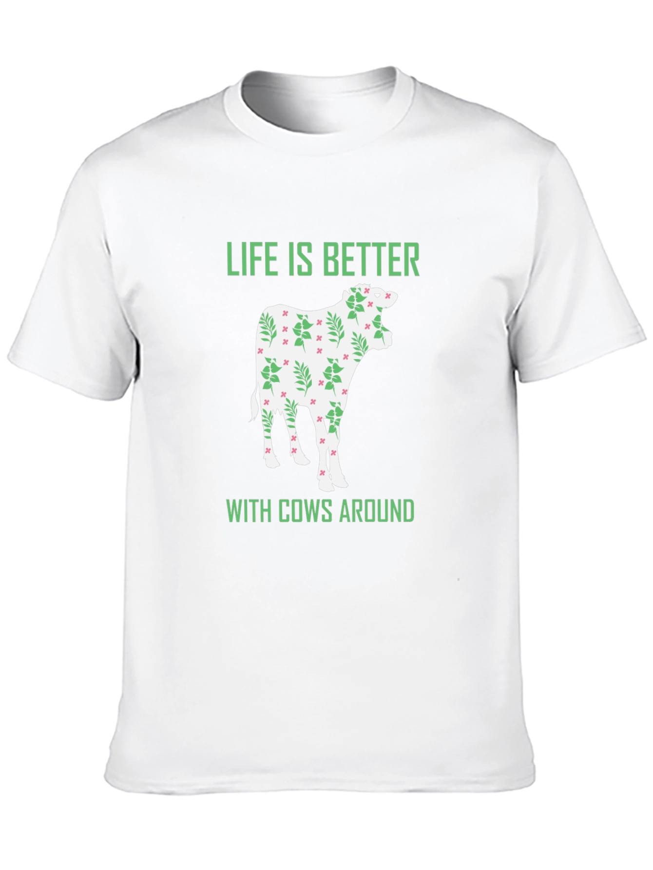 Black Life Is Better With Cows T-Shirt view 10