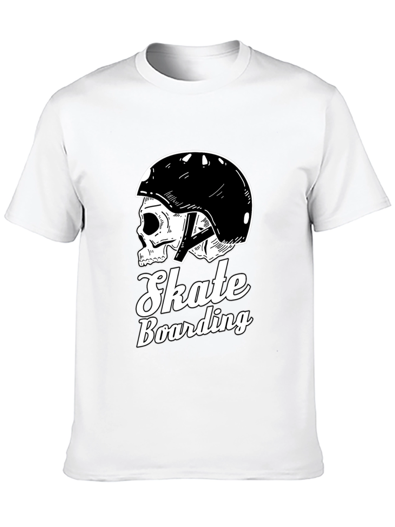 Black Skull Skateboarding T-Shirt view 10
