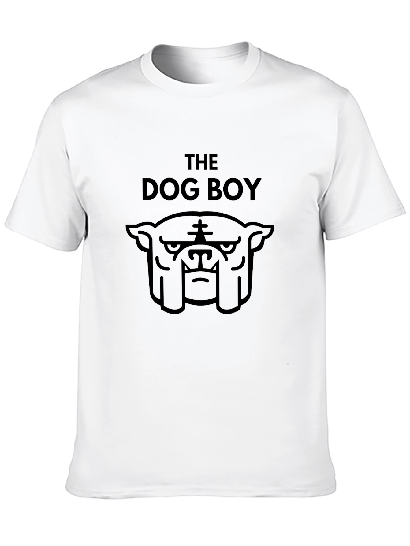 Black The Dog Boy Black Graphic Tee - Edgy Cool view 10