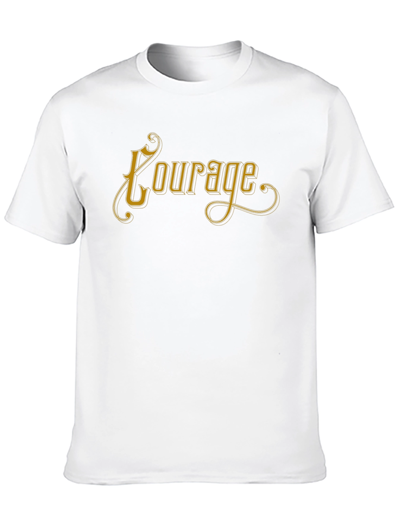 Black Courage Graphic Tee - Soft Black Unisex T-Shirt view 10