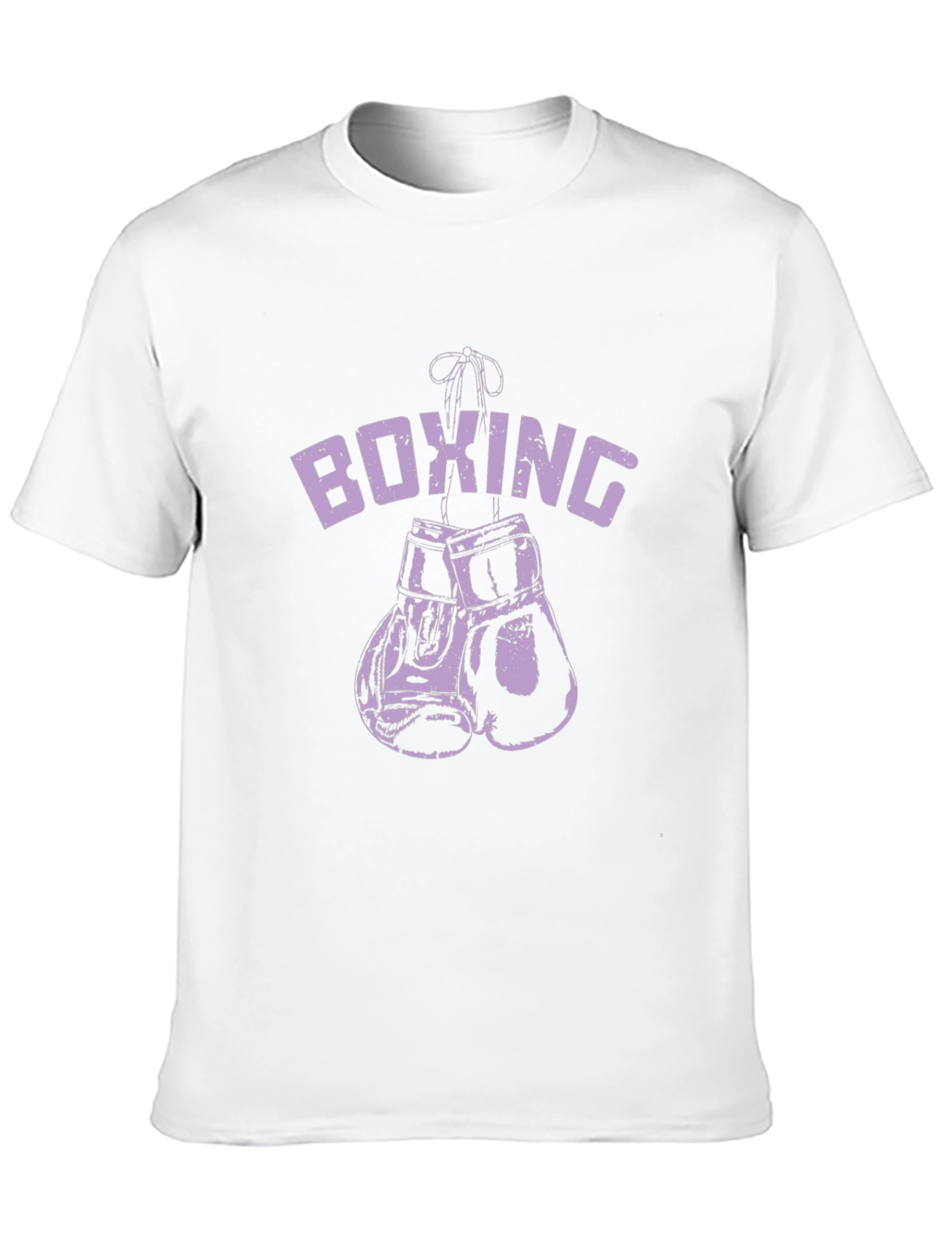 Black Boxing Gloves Graphic Tee - Black Cotton T-Shirt view 10