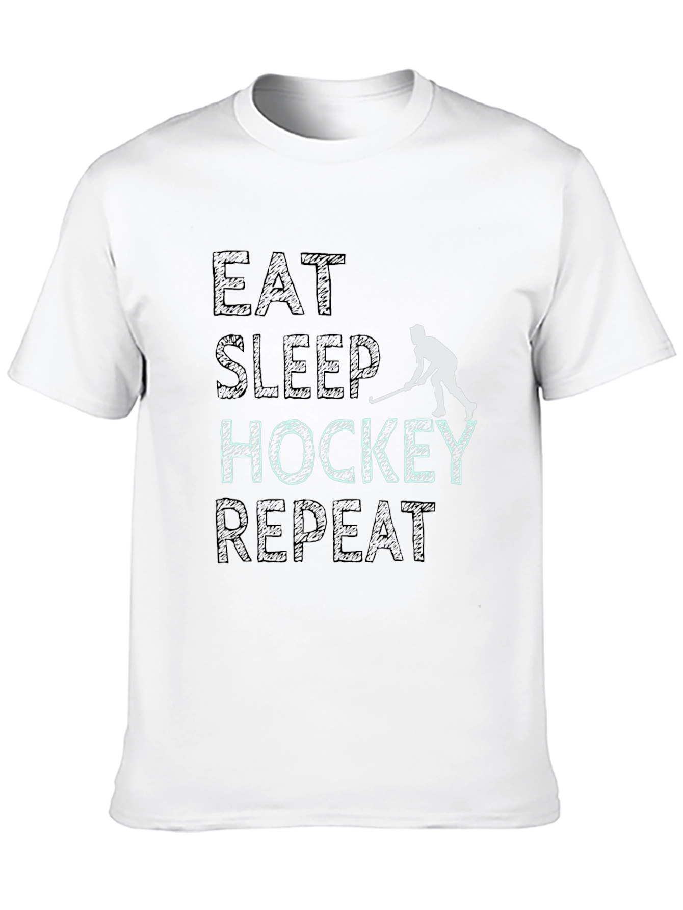Eat Sleep Hockey Repeat Graphic Tee - 10