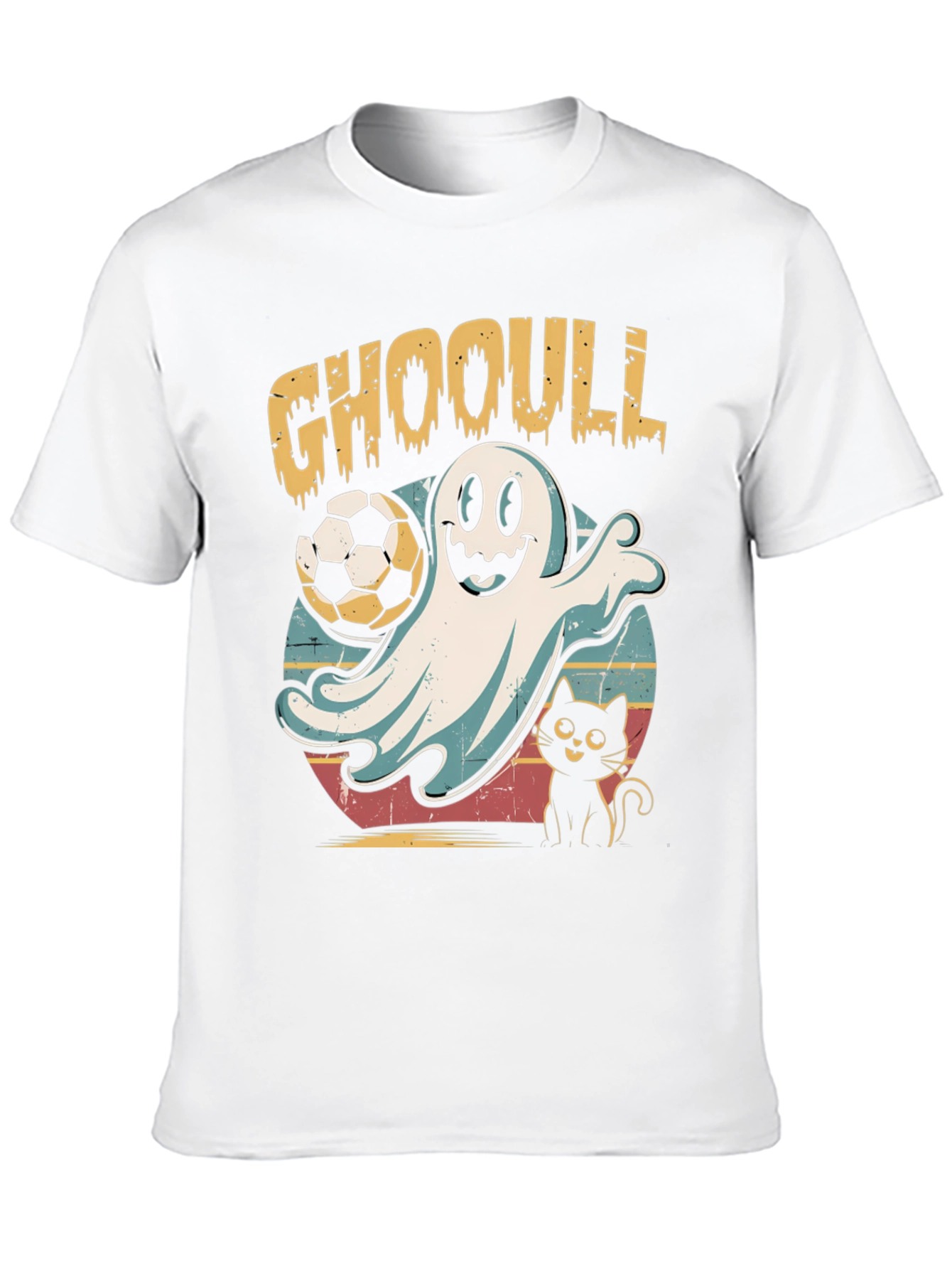 Black GHOOULL Soccer Ghost T-Shirt view 10