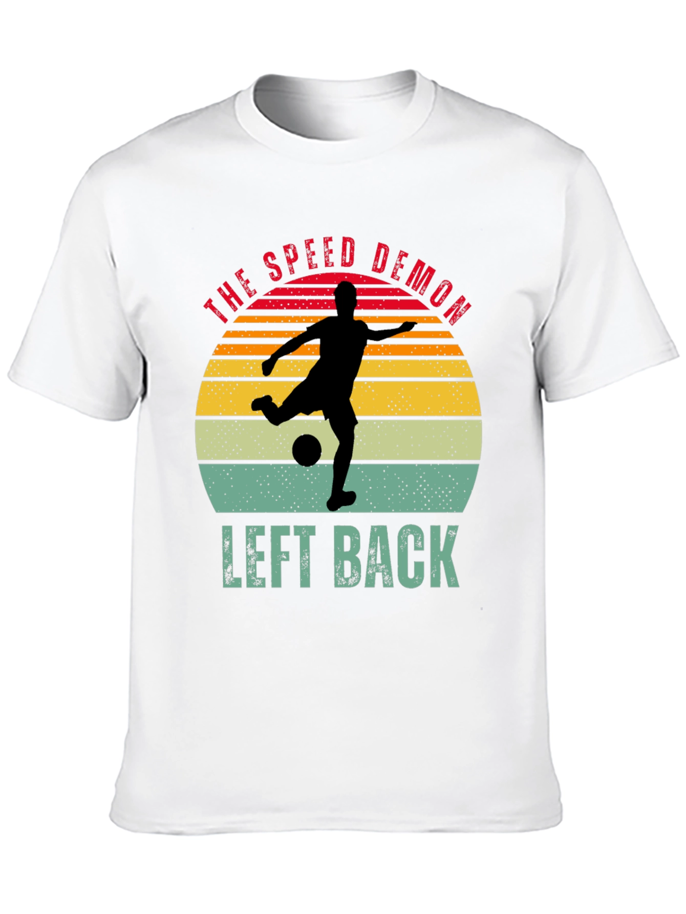 Black The Speed Demon Left Back T-Shirt view 10
