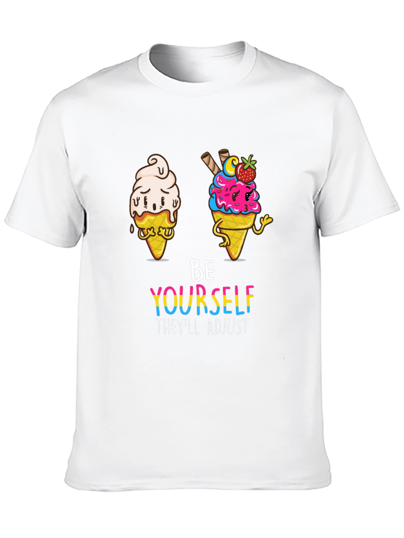 Black Be Yourself Graphic Tee view 10
