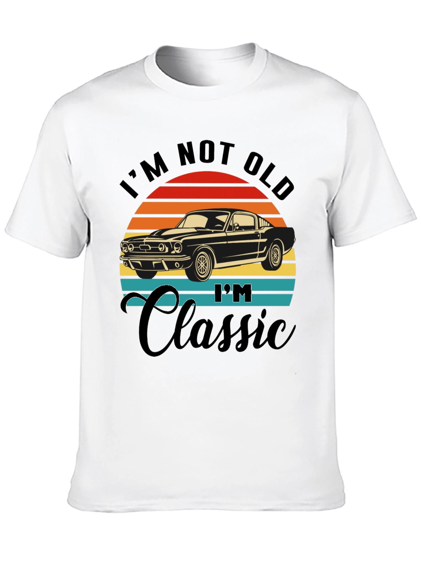 Black I'm Not Old I'm Classic Car T-Shirt view 10