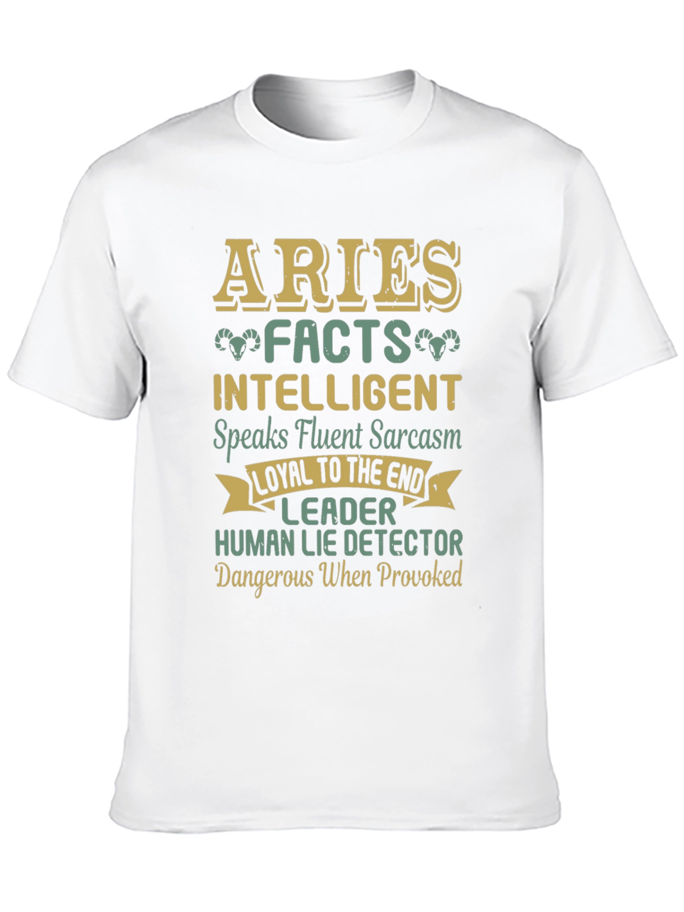 Aries Zodiac Sign Graphic Tee - 10