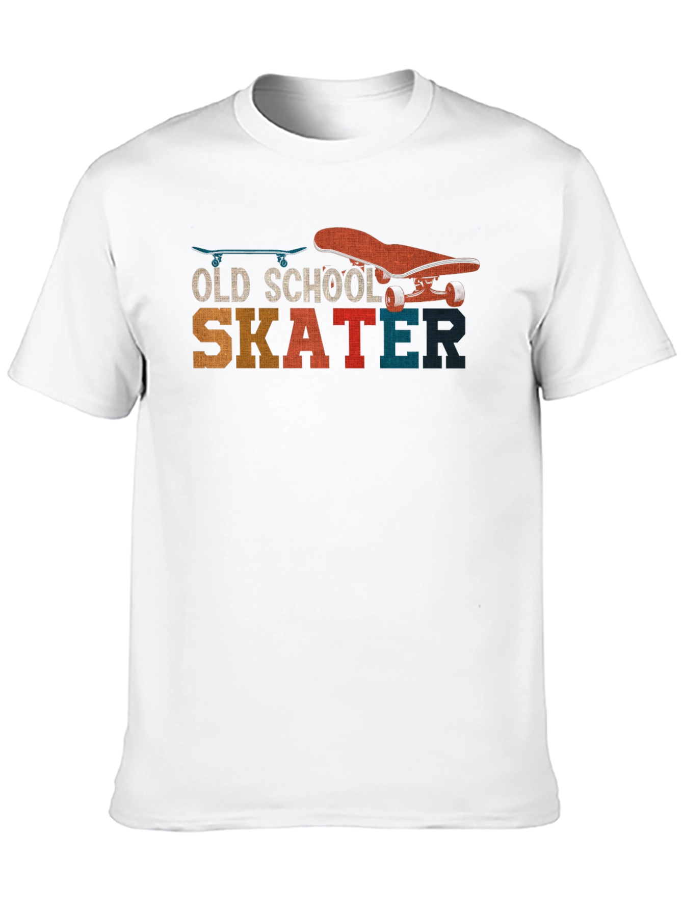 Black Old School Skater Graphic T-Shirt - Retro Style view 10