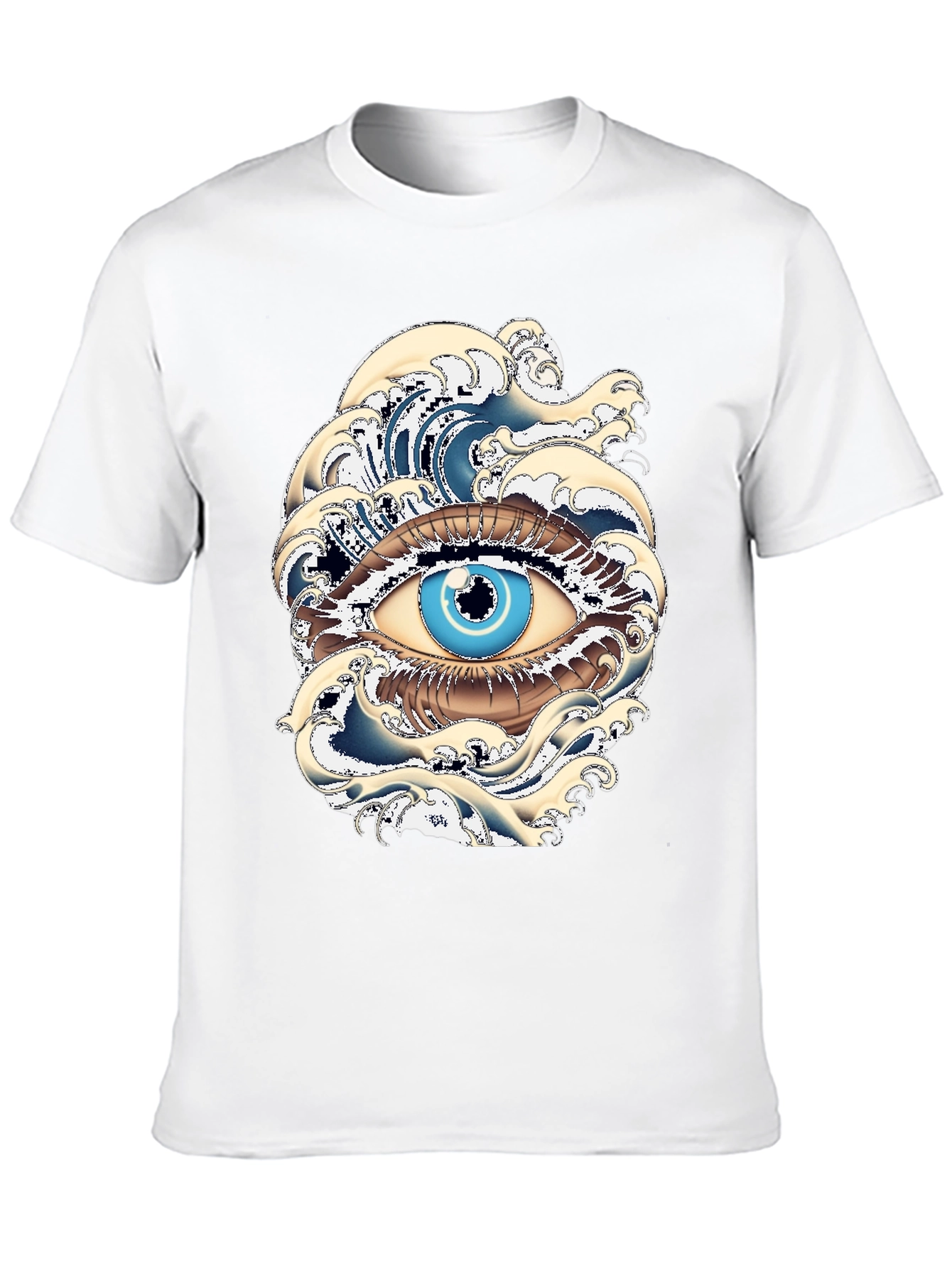 Black Eye of the Ocean Graphic Tee - Black view 10