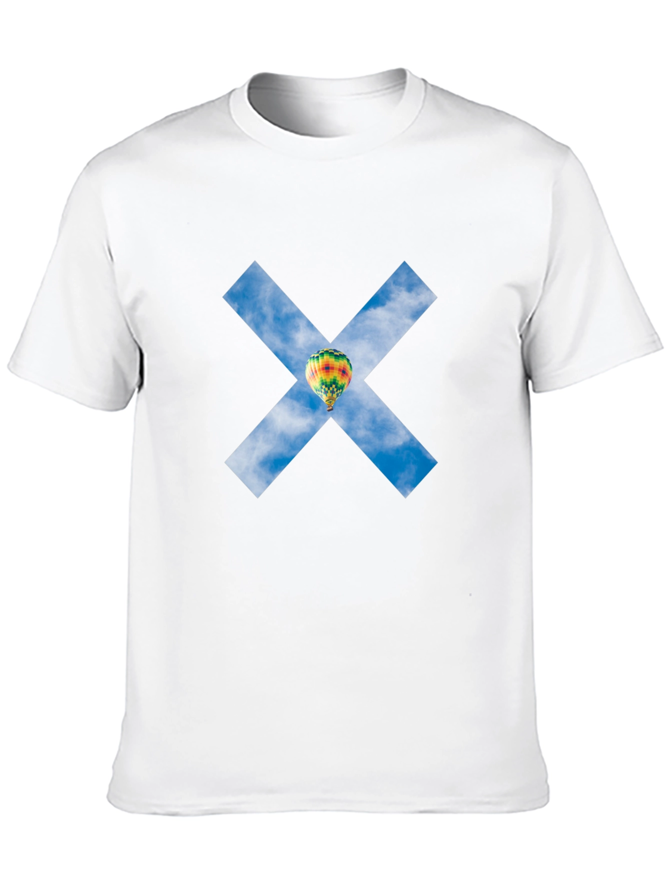 Black Sky Balloon X Graphic Tee - Black Cotton Blend view 10