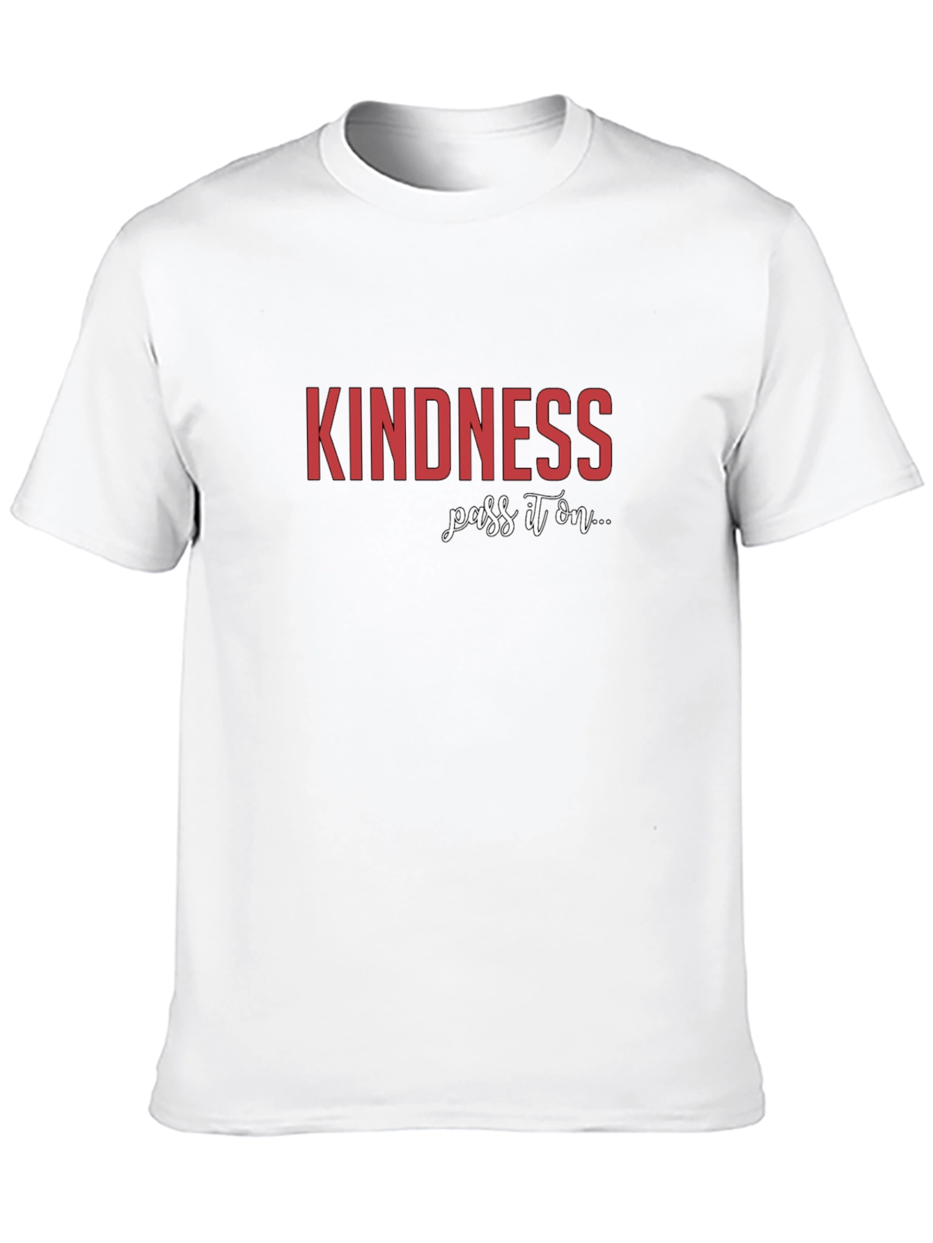 Black Kindness Pass It On Black Graphic Tee view 10