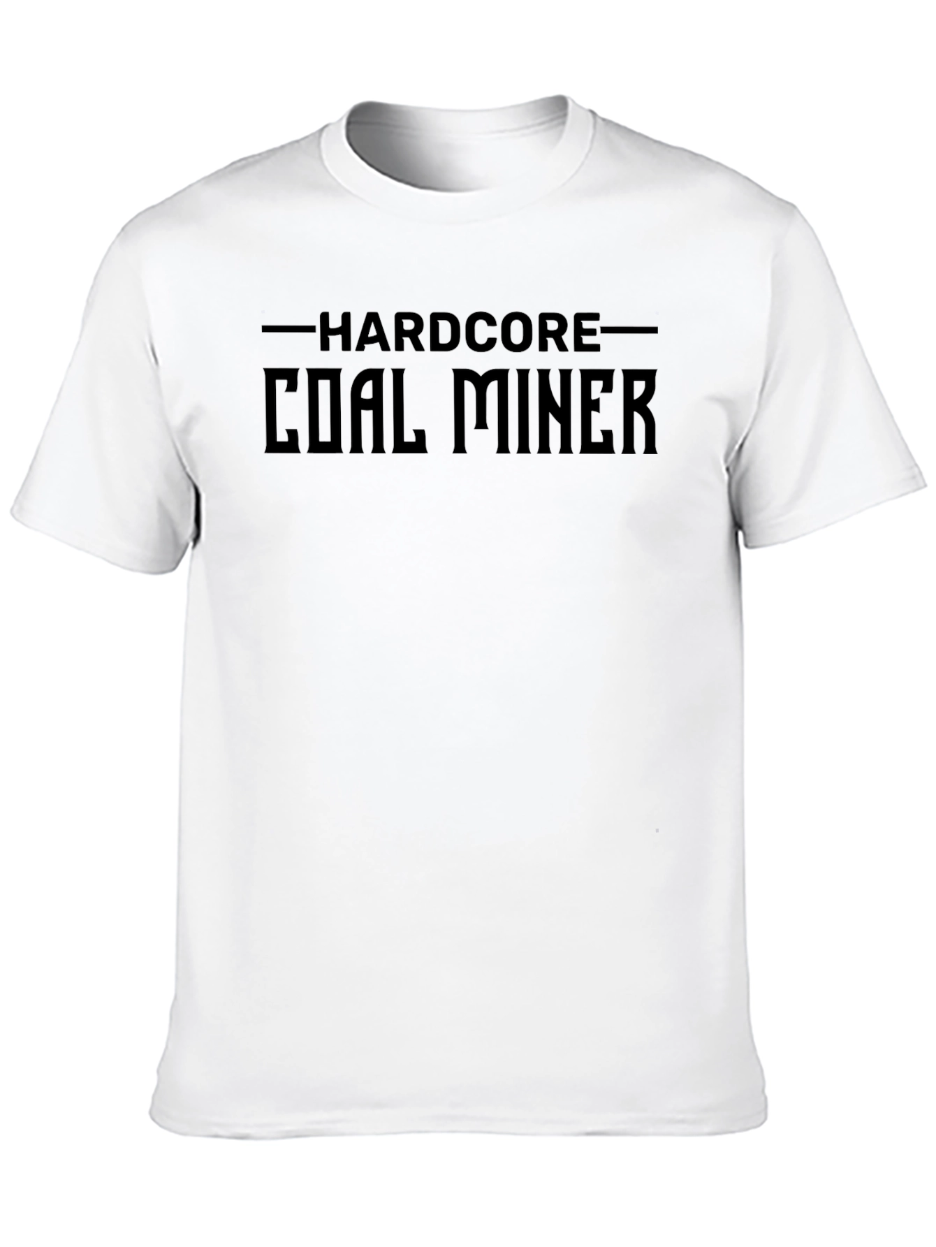 Black Hardcore Coal Miner Black T-Shirt view 10