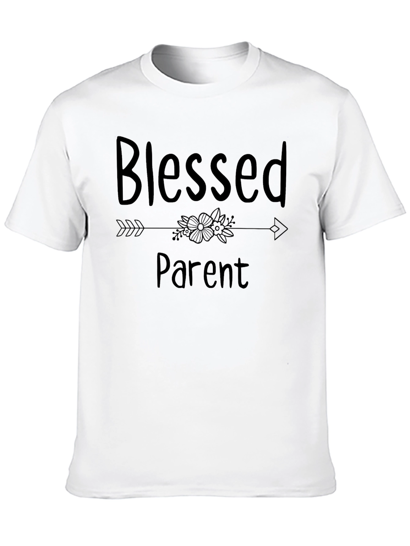 Blessed Parent Graphic Tee - Black - 10