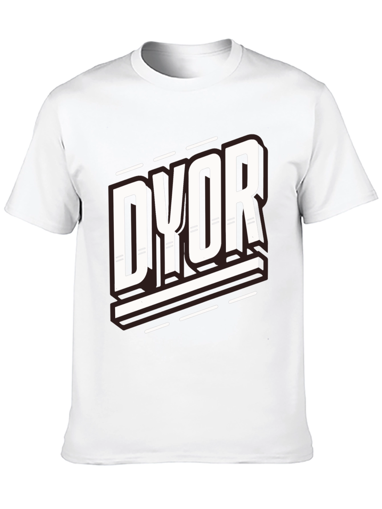 Black DYOR Black Graphic Tee view 10