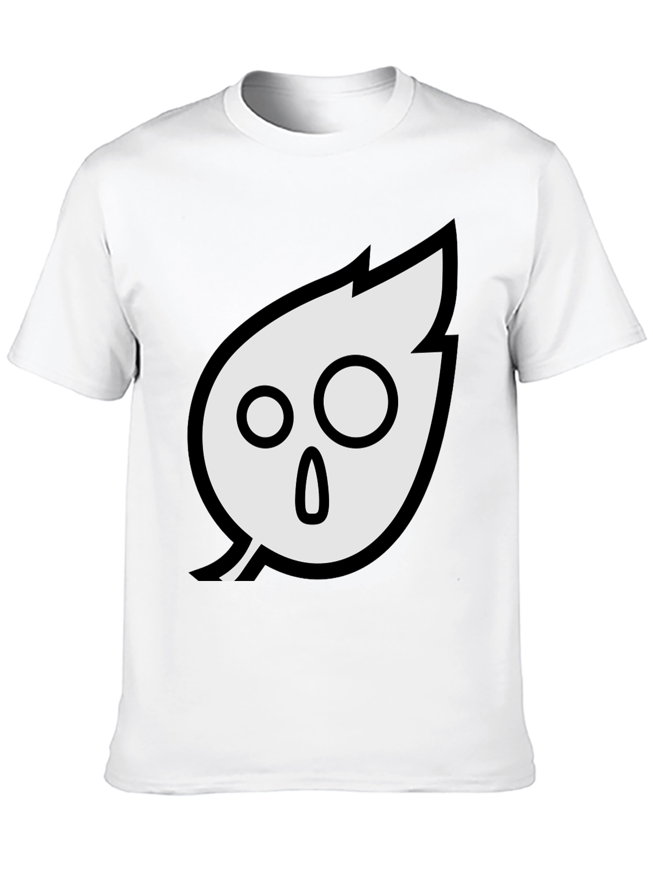 Black Spooky Leaf Graphic Tee - Soft Cotton Blend view 10